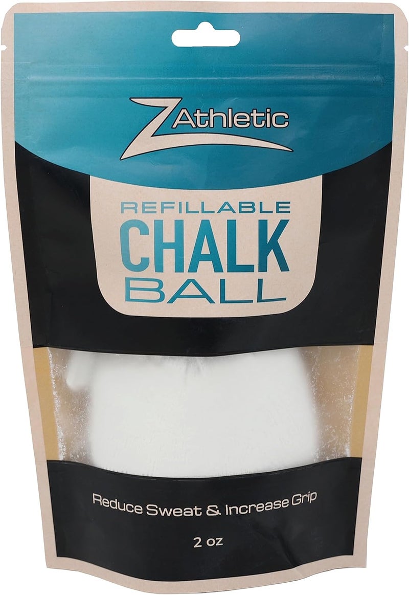 Z-Athletic Z ATHLETIC Refillable Chalk Ball for Gymnastics, Climbing, and Weight Lifting - 2 Ounce - Image 2